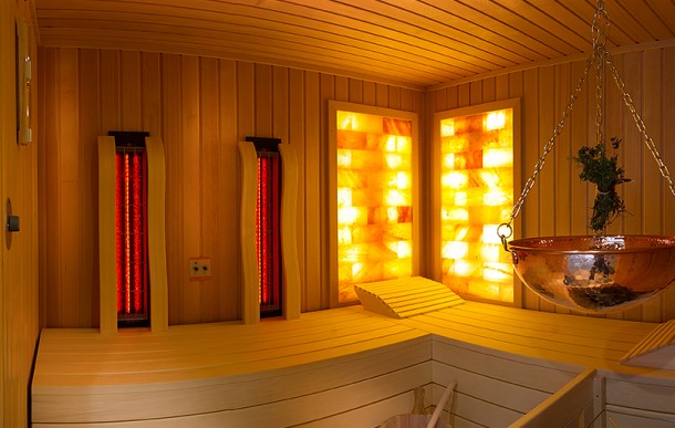 Salzstein-Sauna für den erholsamen Saunagang im Chaleturlaub