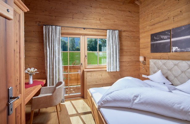 Schlafzimmer im Chalet Alpenrose