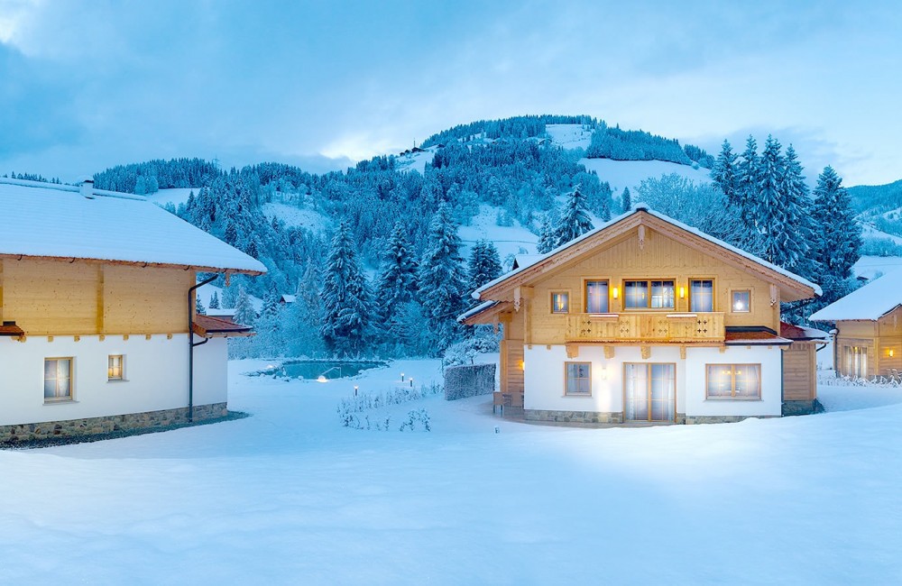 Chalets im Winter