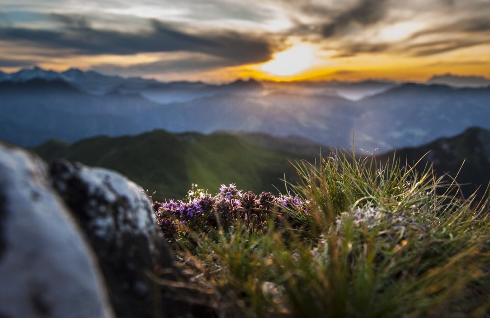 Sonnenuntergang in Wagrain