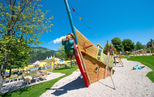 Abenteuerspielplatz in der Wasserwelt Amadé © TVB Wagrain-Kleinarl