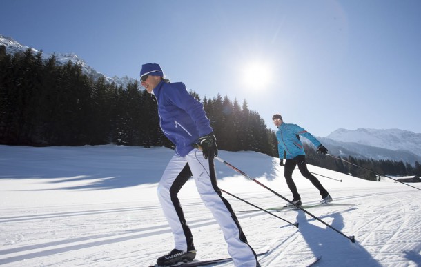 Kilometerlange, perfekt gespurte Loipen in Wagrain f&uuml;r klassischen Stil und Skatin