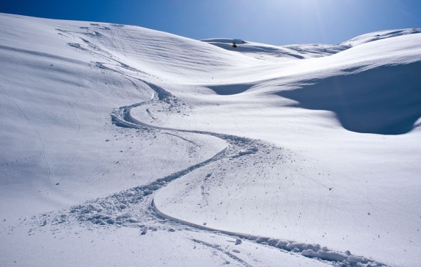 Tiefschneeabfahrten abseits der Piste